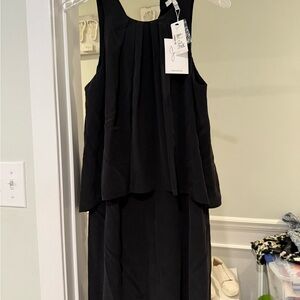Joie Black and White Halter Sheath Dress
